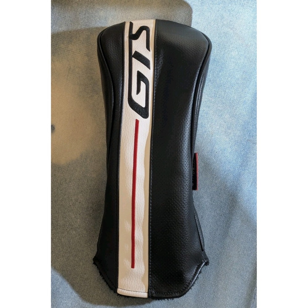 Titleist GT 5 3/7 Wood Fairway Headcovers Black White Vinyl Golf Club Cover Set